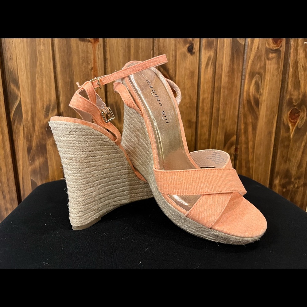 Madden Girl coral wedge sandals